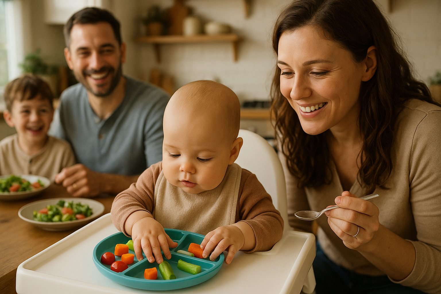 Família na hora da refeição